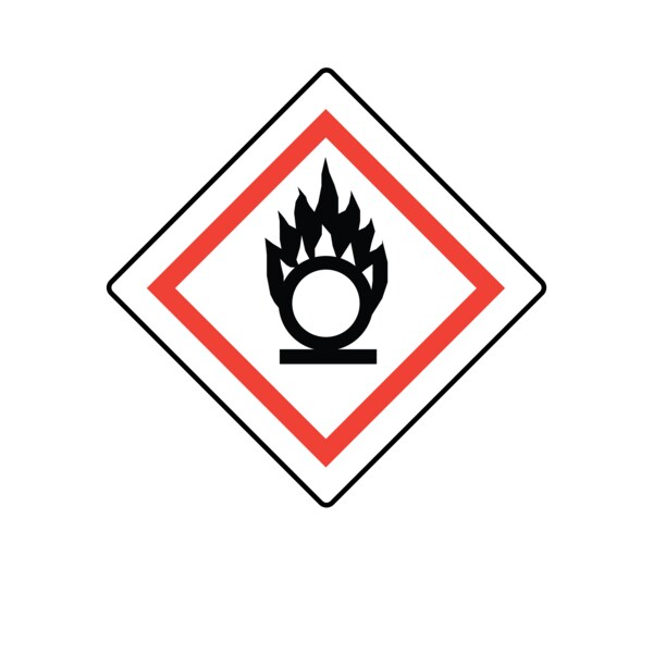 GHS Pictogram Label - Oxidising 7/8" x 7/8"